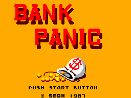Bank Panic (Europe) Title Screen